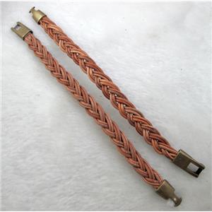 Genuine Leather Bracelet, Mix, 12mm wide, 8 inch length