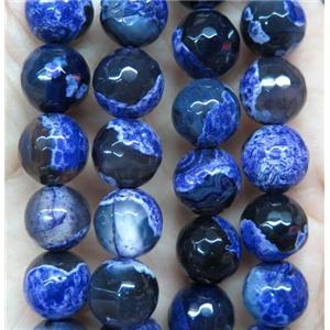 lavender Dichromatic Agate beads, faceted round, 8mm dia, 50pcs per st