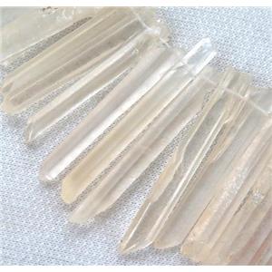 clear quartz stick beads, approx 20-70mm