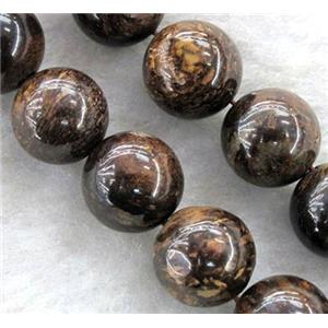 round Bronzite Beads, approx 12mm dia, 31pcs per st