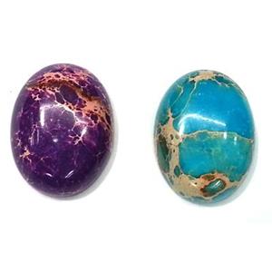 Sea sediment cabochon, flat-back rice, 30x40mm