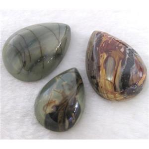 picasso jasper cabochon, teardrop, approx 18x25mm