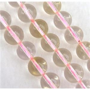 golden Clear Quartz Beads, round, approx 12mm dia