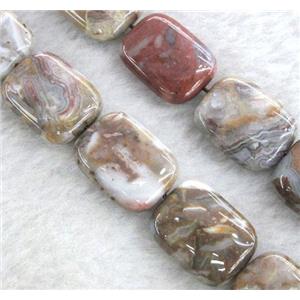 Bloodstone beads, rectangle, approx 15x20mm, 15.5 inches