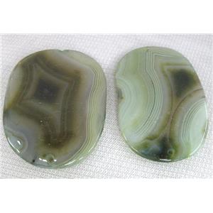 Natural agate stone pendant, approx 45-65mm