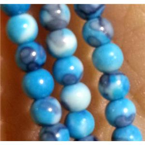 blue Rainforest Stone beads, round, stability, approx 3mm dia, 15.5 inches