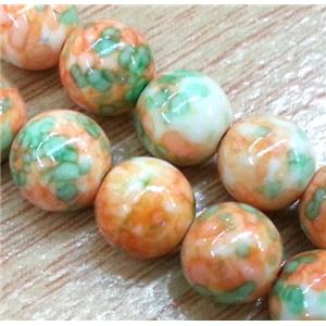 Rainforest jasper beads, round, stability, approx 16mm dia, 15.5 inches