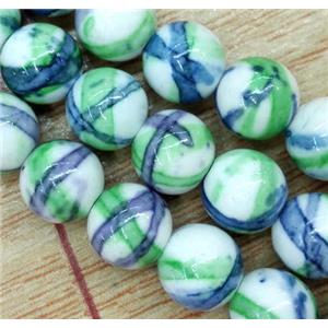 Rainforest jasper beads, round, stability, 8mm dia, approx 50pcs per st