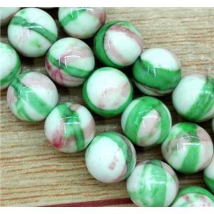 Rainforest jasper beads, round, stability, 6mm dia, approx 66pcs per st