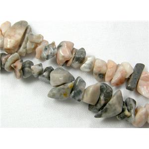 Zebra jasper Chip Beads, 3-8mm