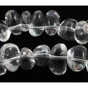 Natural Clear Quartz Bead, freeform, approx 8-10mm, 50pcs perst, A grade