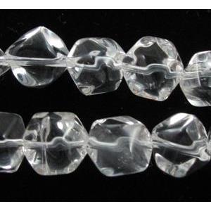 Natural Clear Quartz Bead, erose, approx 8mm, 50pcs per st, A grade