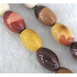 Mookaite jasper Beads, barrel, approx 10x20mm, 15.5 inches