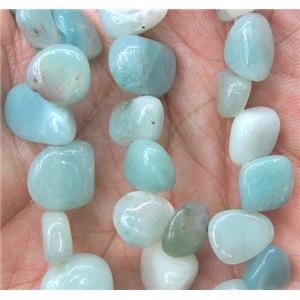 Amazonite beads chip, freeform, approx 8-15mm, 15.5 inches