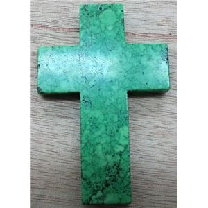 Cross Turquoise Pendant, stability, 60x90mm