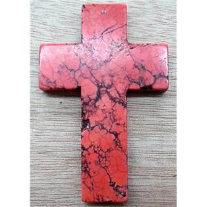 Cross Turquoise Pendant, stability, 40x60mm