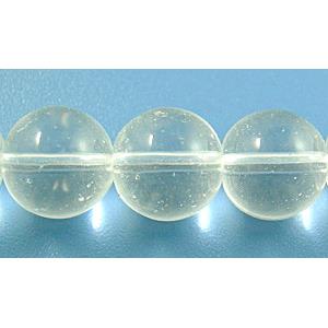 round clear Glass Bead, 8mm dia,40pcs per st