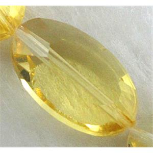 Crystal Glass Beads, faceted, 13x21mm, 20pcs per st