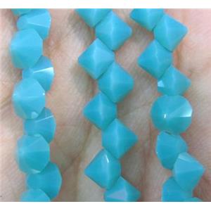 chinese crystal glass bead, diamondoid, approx 6mm dia, 100pcs per st