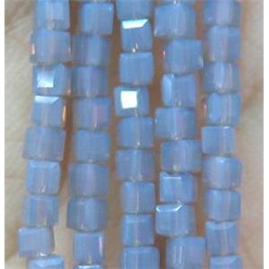 chinese crystal glass bead, faceted cube, approx 2x2x2mm, 200pcs per st