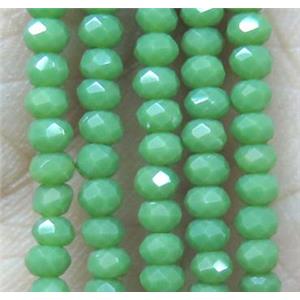 chinese crystal glass bead, faceted rondelle, approx 2mm, 200pcs per st