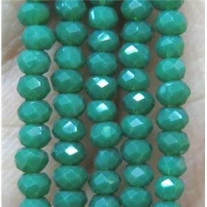 chinese crystal glass bead, faceted rondelle, approx 2mm, 200pcs per st