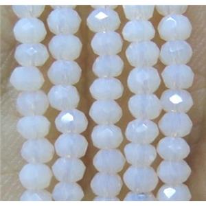 chinese crystal glass bead, faceted rondelle, approx 2mm, 200pcs per st