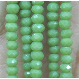 chinese crystal glass bead, faceted rondelle, approx 2mm, 200pcs per st