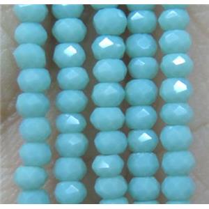 chinese crystal glass bead, faceted rondelle, approx 2mm, 200pcs per st