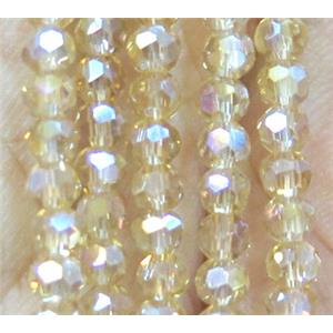 chinese crystal bead, faceted round, approx 4mm dia, 100pcs per st