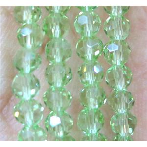 chinese crystal bead, faceted round, approx 4mm dia, 100pcs per st
