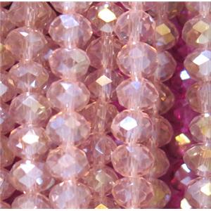 chinese crystal bead, faceted rondelle, approx 3x4mm, 150 pcs per st