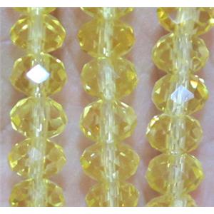 chinese crystal bead, faceted rondelle, approx 4x6mm. 100 pcs per st