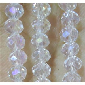 chinese crystal bead, faceted rondelle, approx 3x4mm, 150 pcs per st