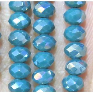 chinese crystal bead, faceted rondelle, approx 3x4mm, 150 pcs per st