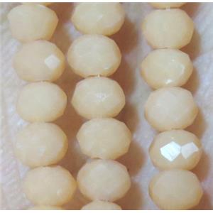 chinese crystal bead, faceted rondelle, approx 3x4mm, 150 pcs per st