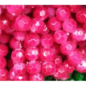 chinese crystal glass bead, faceted round, approx 6mm dia, 100pcs per st