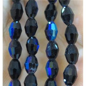 Chinese Crystal Beads, faceted oval, approx 3x5mm. 100pcs per st