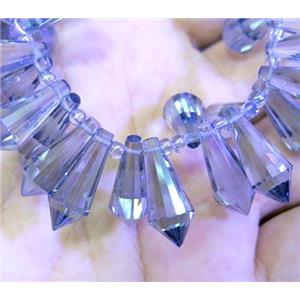 chinese crystal bead, faceted teardrop, approx 8x12mm, 100pcs per st