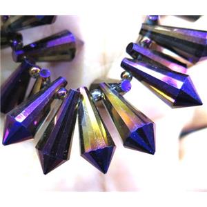 chinese crystal bead, faceted teardrop, approx 8x12mm, 100pcs per st