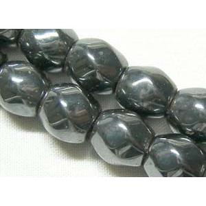 Magnetic Hematite, 6 facets twist, 8x8mm,50pcs per st