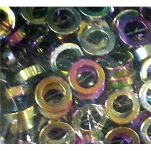 Hematite bead, no-Magnetic, colorful plated, 8mm dia