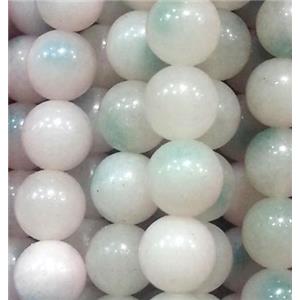 Jade beads, Round, 8mm dia, approx 49pcs per st