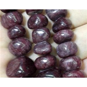 jade beads, freeform chips, stabile, approx 6-10mm, 28 inches length