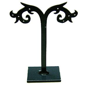 Black Jewelry Earring Display Carrier, 1set(3pcs):8x7.5cm;8x9cm;8x11cm