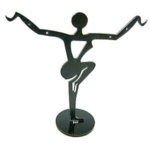 Black Jewelry Earring Display Carrier, 1set(3pcs):9.5x9.5cm; 12x11.5cm; 14x13.5cm