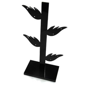 Black Jewelry Earring Display Carrier, 1set(3pcs):6x9.5cm, 6x10.5cm, 6x12.5cm