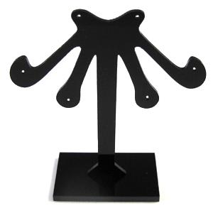 Black Jewelry Earring Display Carrier, 1set(3pcs):8x8.5cm, 8x10.5cm, 8x12.5cm