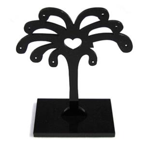 Black Jewelry Earring Display Carrier, 1set(3pcs): 6x7.5cm, 6x9.5cm, 6x11.5cm