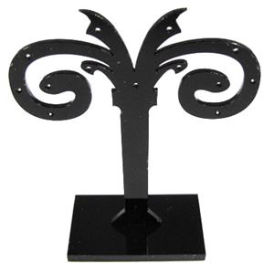 Black Jewelry Earring Display Carrier, 1set(3pcs): 7x8.5cm, 7x10.5cm, 7x12.5cm